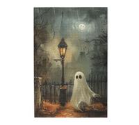 Liorosa Puzzles de 1000 pièces pour adultes, fantômes sous les lampadaires, brainstorming pour soulager le stress, profitez du processus de résolution de puzzle, exercez des compétences pratiques et