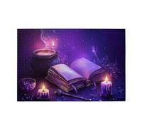 Liorosa Puzzles enchantés pour adultes 1000 pièces, puzzle en bois de qualité supérieure avec pages lumineuses et runes anciennes, idéal pour les soirées de jeu, assemblage pratique de votre
