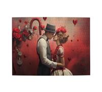 Liorosa Puzzles gothiques d'amour pour adultes de 500 pièces, s'emboîtent parfaitement, complets avec la famille et les amis, assemblage pratique de votre décoration d'intérieur, merveilleuse