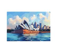 Liorosa Puzzles pour adultes 1000 pièces abstrait port de Sydney, uniques et beaux, loisirs et défis exploratoires, assemblage pratique de votre décoration d'intérieur, les pièces s'emboîtent