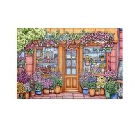 Liorosa Puzzles pour adultes 1000 pièces fleuriste coloré avec des fleurs vives, couleurs vives, profitez du processus de résolution de puzzle, exercez votre capacité pratique et votre patience de