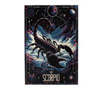 Liorosa Puzzles pour adultes 1000 pièces Gardien sombre du zodiaque, univers profond, douze constellations, scorpion, exercice des compétences pratiques et de la pensée, idéal pour la relaxation et le