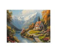 Liorosa Puzzles pour adultes 500 pièces en bois sauvage - Avec famille et amis - Exercice cérébral stimulant - Loisirs créatifs pour adultes