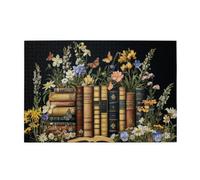 Liorosa Puzzles vintage de fleurs sauvages pour adultes de 1000 pièces, puzzle rétro pour les amateurs de livres, profitez du processus de résolution de puzzle, exercez vos capacités manuelles et
