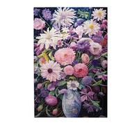 Liorosa Spring Symphony Puzzle en bois de 1000 pièces pour adulte, belles fleurs en fleurs, aquarelle en bois, adapté pour les loisirs en famille, le plaisir du corps et de l'esprit
