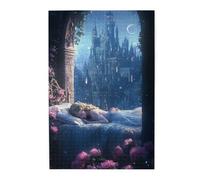 Liorosa Starlight Serenade Puzzles pour adultes 1000 pièces, illustration de princesse de conte de fées dans une tour gothique, merveilleuse imagination, design unique et beau, cadeaux pour les amis