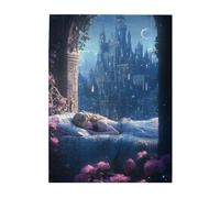 Liorosa Starlight Serenade Puzzles pour adultes 500 pièces, illustration de princesse de conte de fées dans une tour gothique, merveilleuse imagination, design unique et beau, cadeaux pour les amis et