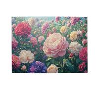 Liorosa Symphonie florale pastel de 500 pièces de puzzle en bois pour adulte, puzzle détaillé en bois avec fleurs qui se chevauchent et fond ciel azur, plaisir anti-stress, oubliez les problèmes de la