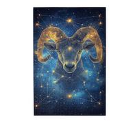 Liorosa Zodiac'S Starlight Ram Puzzle de 1000 pièces pour adultes, série classique des douze constellations, exercice des compétences pratiques et de la pensée, profitez du processus de résolution de