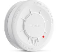 LIORQUE Détecteur de fumée, Alarme de fumée avec capteur de 10 Ans, 5 Ans d'autonomie de Batterie, détecteur Incendie avec indicateur LED avec Alarme de 85 DB (1 pièce)