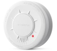 LIORQUE Détecteur de Fumée, Capteur 10 Ans, Pile Remplaçable 5 Ans de Batterie, Bouton Test/Silence, 85 DB, Conforme à la Norme EN14604, Blanc, 1 unité
