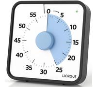 LIORQUE Grand Minuteur Visuel 19cm Aimante, Silencieux sans Tic-Tac
