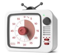 LIORQUE Minuteur visuel pour enfants, compte à rebours de 60 minutes pour salle de classe, bureau, cuisine avec fonctionnement silencieux, minuterie pour enseignement avec design mignon