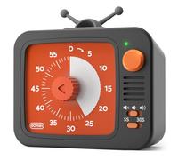 LIORQUE Minuteur Visuel Timer Enfant,60 Minutes Chronometre Enfant et Compte à Rebours pour Enfants et Adultes, Silencieux Outil de Gestion du Temps pour Cuisine, Salle de Classe (Noir + Orange)
