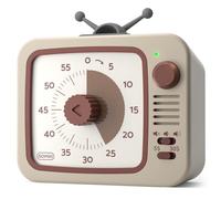LIORQUE Minuteur Visuel Timer Enfant, 60 Minutes Chronometre Enfant et Compte à Rebours pour Enfants et Adultes, Silencieux Outil de Gestion du Temps pour Cuisine, Salle de Classe, (Marron Clair)