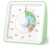 LIORQUE Minuteur Visuel Timer Enfant, 60 Minutes Chronometre Enfant et Compte à Rebours pour Enfants et Adultes, Silencieux Outil de Gestion du Temps pour Cuisine, Classe, Réunions (Bleu Acier)