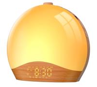 LIORQUE Radio Réveil Lumineux avec Eveil Lumière, Bluetooth, 2 Alarmes