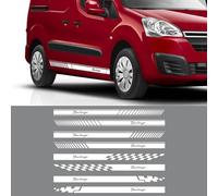 LIOUFTT Autocollant latéral de porte de Van, adapté pour citroën Berlingo K9 M XL caravanes de camping-car, Kit de rayures graphiques, décor de Sport de course, décalcomanie en vinyle