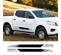 LIOUFTT Autocollants à Rayures latérales pour Porte de camionnette, décalcomanies Graphiques de décoration d'expédition, adaptées aux Accessoires Automobiles Nissan Navara NP300