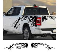 LIOUFTT Autocollants latéraux de carrosserie de pick-up, adaptés pour Dodge RAM 1500 Rebel Truck Graphics Splash Grunge, décalcomanies de décoration en vinyle, accessoires de coffre