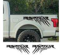 LIOUFTT Autocollants latéraux de lit de coffre de ramassage autocollants graphiques de camion couverture de décor de film de vinyle de voiture, adapté aux accessoires Ford F150 Raptor SVT