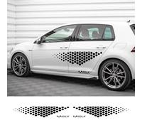 LIOUFTT Autocollants latéraux de Porte de Voiture Autocollants en Vinyle, adaptés pour VW Golf 4 5 6 7 TSI TCR GTD GTI MK4 MK5 MK3 MK2 MK7 Polo Accessoires Automobiles