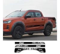 LIOUFTT Autocollants latéraux de Porte de Voiture Graphiques de Rayures de Coffre Autocollants de décoration en Vinyle, adaptés aux Accessoires de réglage de Cabine Double Isuzu Dmax D Max