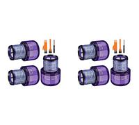 liovitor 2 set Filtres de Remplacement pour V11 V15 SV14 Aspirateur Accessoires Lavable Filtre+Brosse de Nettoyage