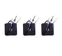 liovitor 3X DIY Mécanisme D'horloge Classique Suspendu Noir Quartz Montre Murale Mécanisme Mouvement Pièces Outils Essentiels, Noir