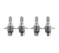 liovitor 4x H4 9003 HB2 Kit Ampoules de Phares LED Faisceau Haute et Basse 35W 4000LM 6000K Blanc