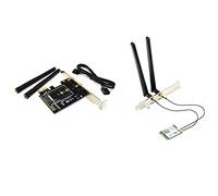 liovitor Kit de bureau WiFi 6E avec adaptateur M.2 Wifi M2 Ngff Key A-E vers Mini Pci Express Wifi Raiser