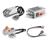 liovitor Kit de PièCes de Bloc de Construction de Moteur de Fonction d'alimentation de Technologie de Paquet de 4 1 Moteur Moyen, 1 BoîTier de Batterie, 1 Câble D'éClairage, 1 Interrupteur