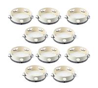 liovitor Lot de 10 tambourins musicaux de 15,2 cm - Tambour tambourin rond - Cadeau de percussion pour soirée KTV