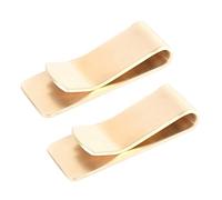 liovitor Lot de 2 pinces à billets en laiton pour cartes d'identité