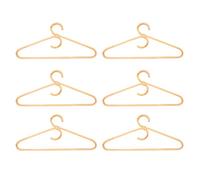 liovitor Lot de 6 cintres en rotin pour adulte - Décoration de chambre