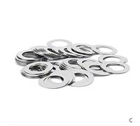 Liovns Mdingbao-Rondelles d'arrêt 100pcs en Acier Inoxydable Lave-Joint Plat ultrain Joint Mince Shim m9 m10 m11 m12 m13, Corrosion et Durable (Inner Diameter : 12x16x0.5)