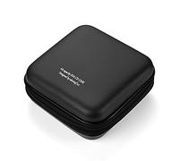 LIOVODE Rangement DVD, EVA Range CD étui disques Protection pour Voiture | pochette cd, boitier dvd et disque, coque antichoc, rigide EVA, manchons antidérapants, fermeture à glissière, gain de place