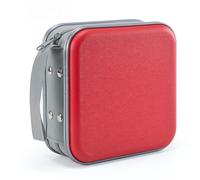 LIOVODE Rangement DVD, Range CD étui disques Plastique Boite pour Voiture | pochette cd, boitier dvd et disque, plastique rigide, manchons antidérapants, fermeture à glissière, portable, gain de place