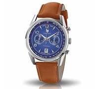 Lip 671597 Montre analogique à Quartz pour Homme avec Bracelet en Cuir, Vert, Bracelet