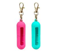Lip Balm Keychain - Travel Silicone Case Holder, Compact Lip Care Carrying Sleeve, Secure Stick Storage Accessory, Easy Access, Portable Clip Attachment Solution | Usage Scenario For Purse Wallet Gym