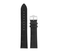 Lip Bracelet de Montre Cuir Noir Façon Croco - 20 mm