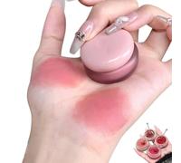 Lip & Cheek Blurry Pudding Pot - Korean Pudding Pot Blush - Multi-use Natural Glow Face Blush - Natural Glow High Pigment LipstickBlush Lasting Lip Tint (02)