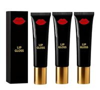 Lip Gloss, Lip Plumper, Advanced Lip Booster Serum Hydrating Lip Oil, Moisturizing Non-sticky, Everyday Lip Care (3pcs)
