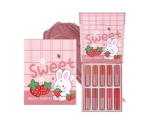 Lip Gloss Set - 10pcs 1.6g Matte Lip Balm, Moisturizing Tinted, Waterproof Non-Stick | Perfect For Wedding Party Daily Makeup Teens Women