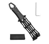 Lip Grippers Fishing - Casier à poisson multifonction en d'aluminium | 19 x 4,5 cm | Pince à lèvres professionnelle pliable et portable en d'aluminium