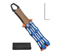 Lip Grippers Fishing - Casier à poisson multifonction en d'aluminium | 19 x 4,5 cm | Pince à lèvres professionnelle pliable et portable en d'aluminium