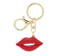 Lip Kiss Porte-clés en alliage avec lèvres scintillantes pour sac à main, accessoires pour filles