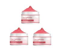 Lip Lightening Cream, éclaircissement des lips pour les lèvres foncées, crème de lèvres foncées, réparation anti-crack, enlever l'obscurité, nourrir profondément et hydratation (3pcs)