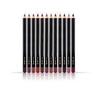 Lip Liner, 12 Set de crayon a levre, maquillage des lèvres résistant à l'eau et aux bavures, ingrédients hydratants naturels pour des lèvres douces et brillantes