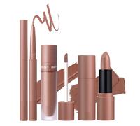 Lip Liner And Lipstick Set, Lip Liner And Lipstick Combo, Lip Combo Sets, Lip Gloss Lip Pencil Liner, 3X Long-Lasting Lip Liners Pencil, Lip Color Lip Liner Set Velvet Lipstick, Natural Lip Makeup